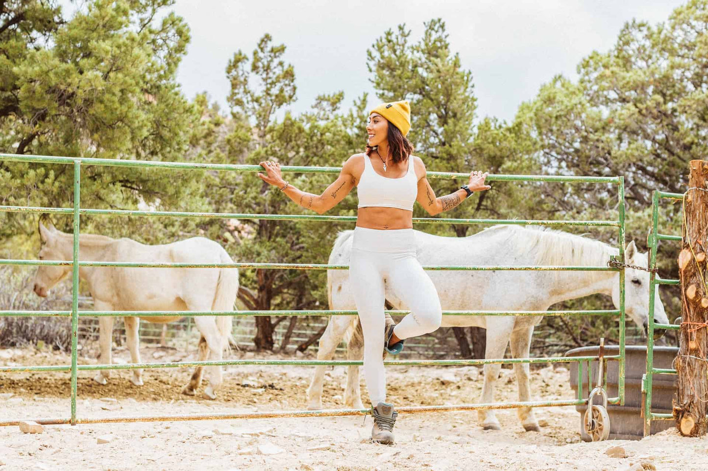 Sasha Leggings - Cream
