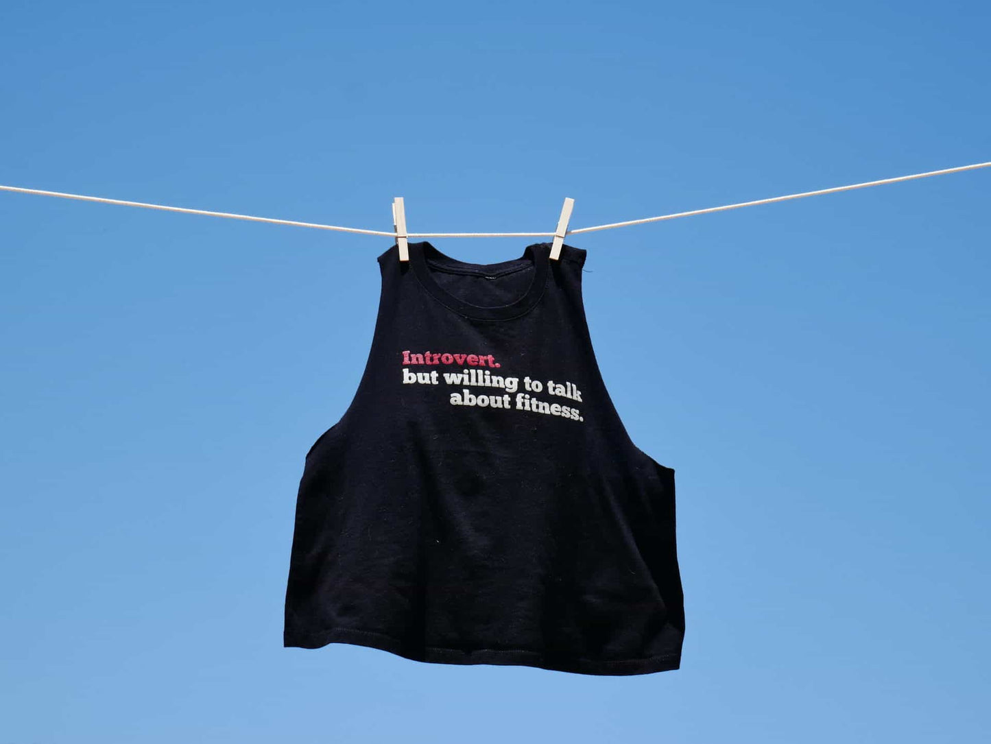 Introvert, But Willing To Talk About Fitness Women's Tank